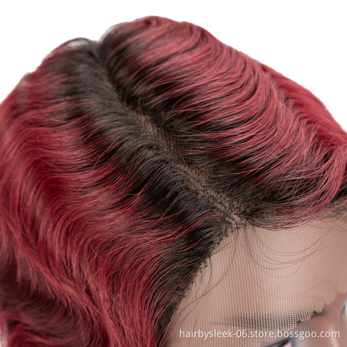 Feminine Restoring Ancient Shanghai Hand push wave Finger Wave Curly Pixie Cut U Part Lace Front Wig Brazilian Human Hair Wigs